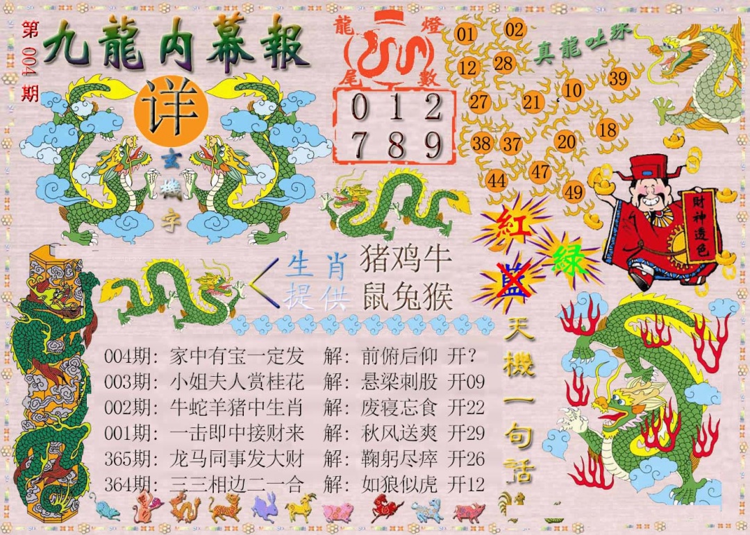004期九龙内幕报[图]