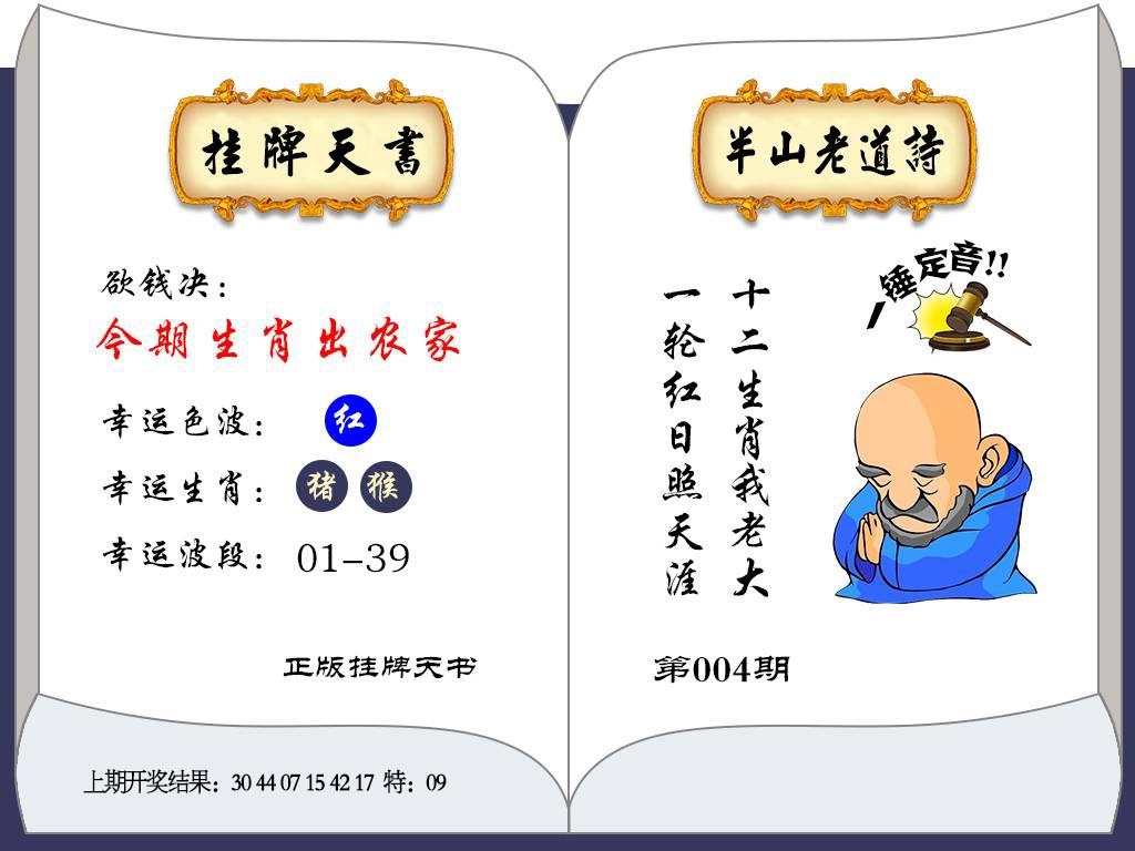 004期挂牌天书[图]