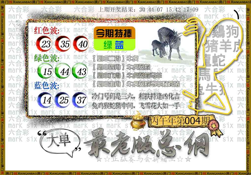 004期最老版总纲[图]