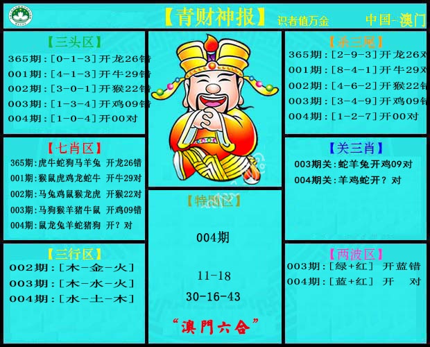 004期青财神[图]