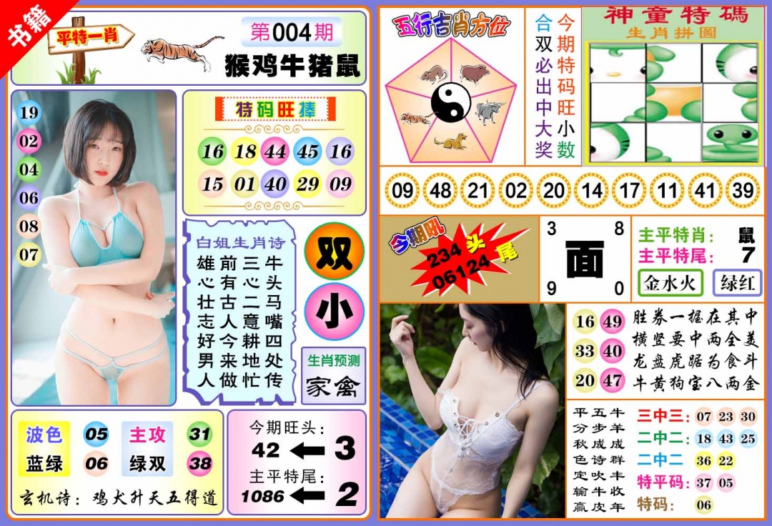 004期澳门五行白姐[图]