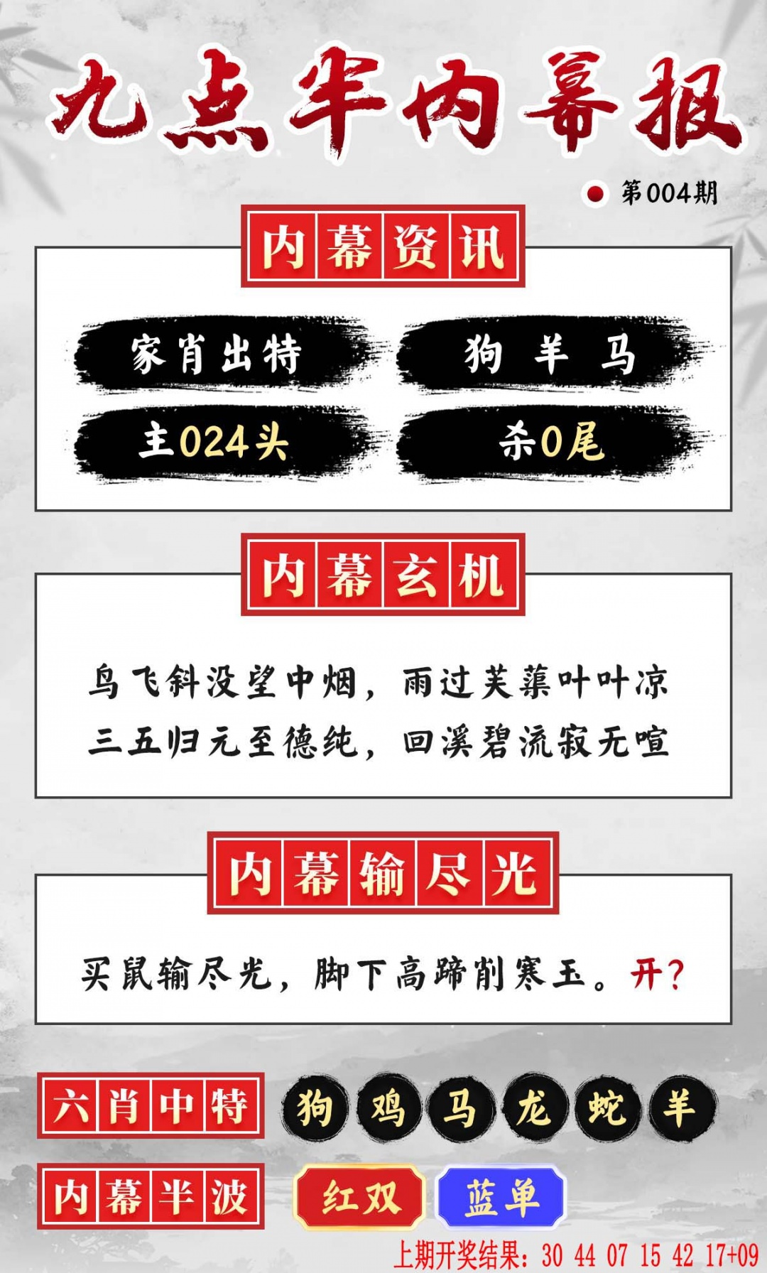 004期九点半内幕报[图]