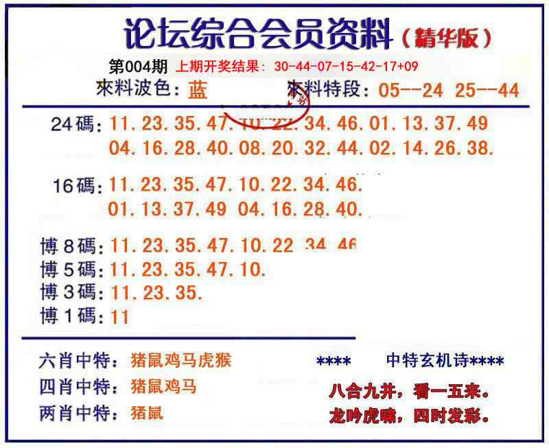 004期综合会员资料[图]