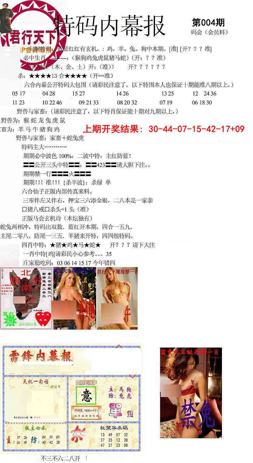 004期特码内幕报[图]