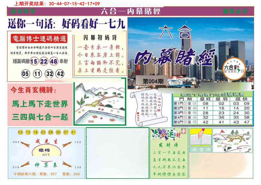 004期内幕赌经[图]
