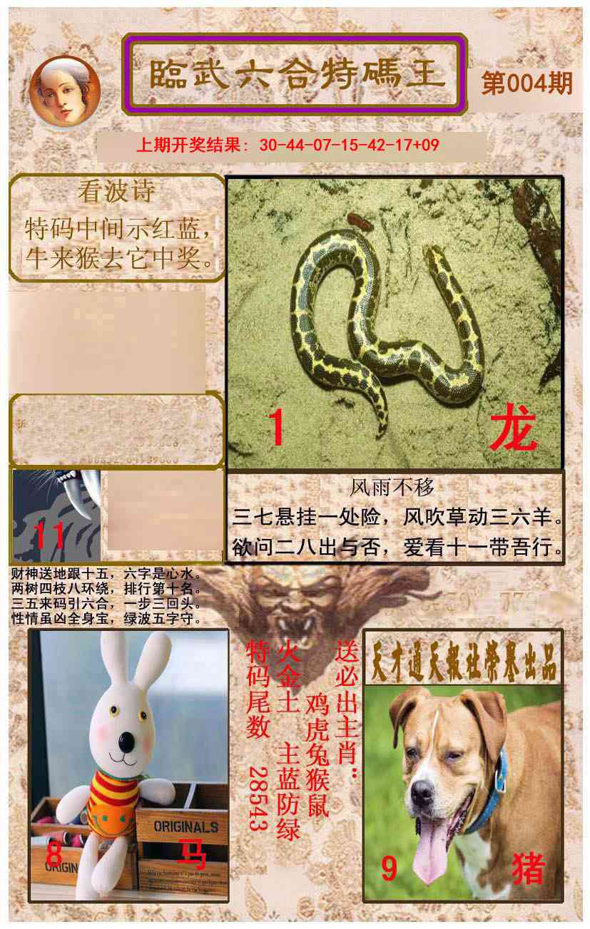 004期临武六合特码王[图]
