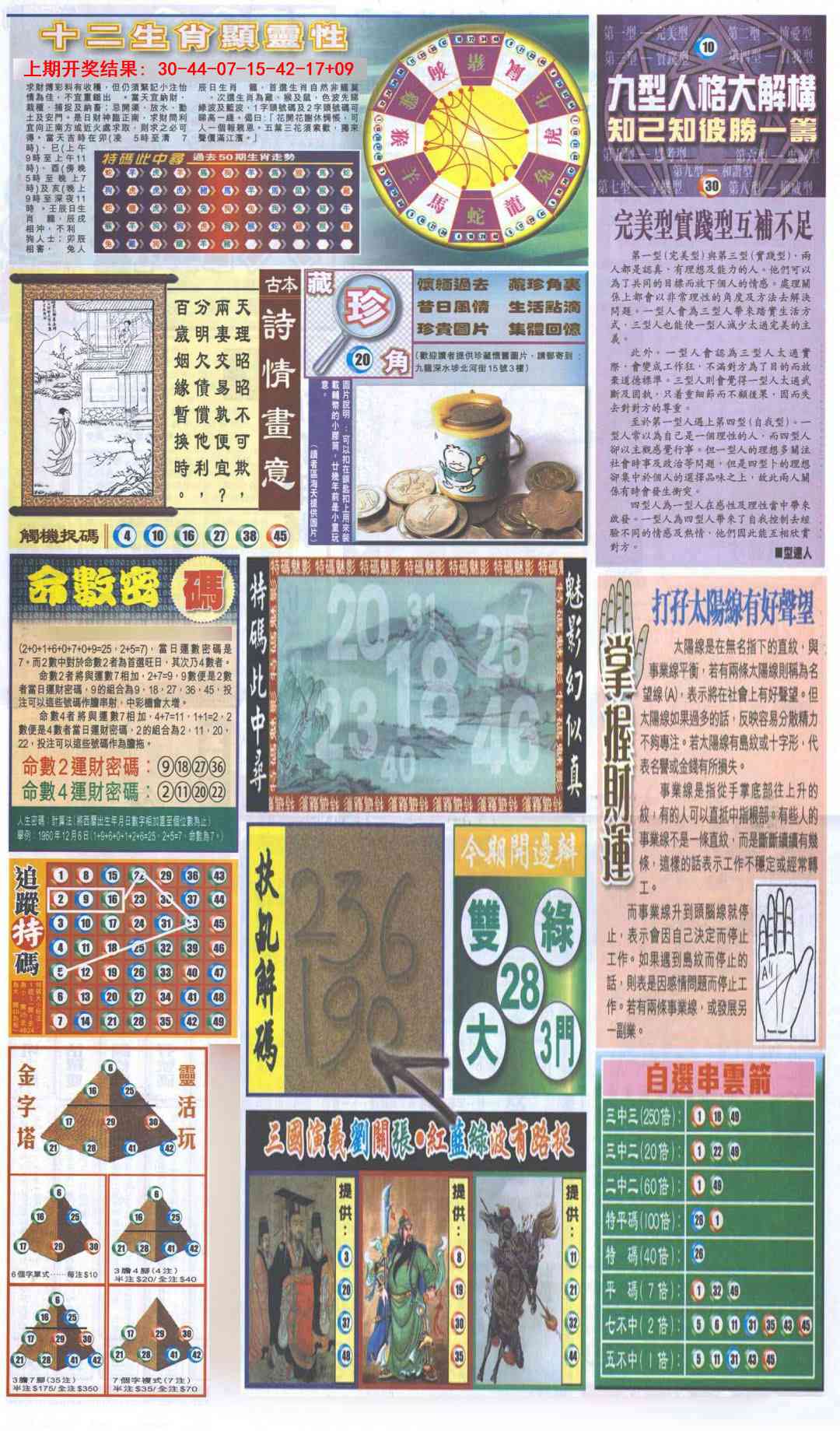 004期新报跑狗-2(背面)[图]