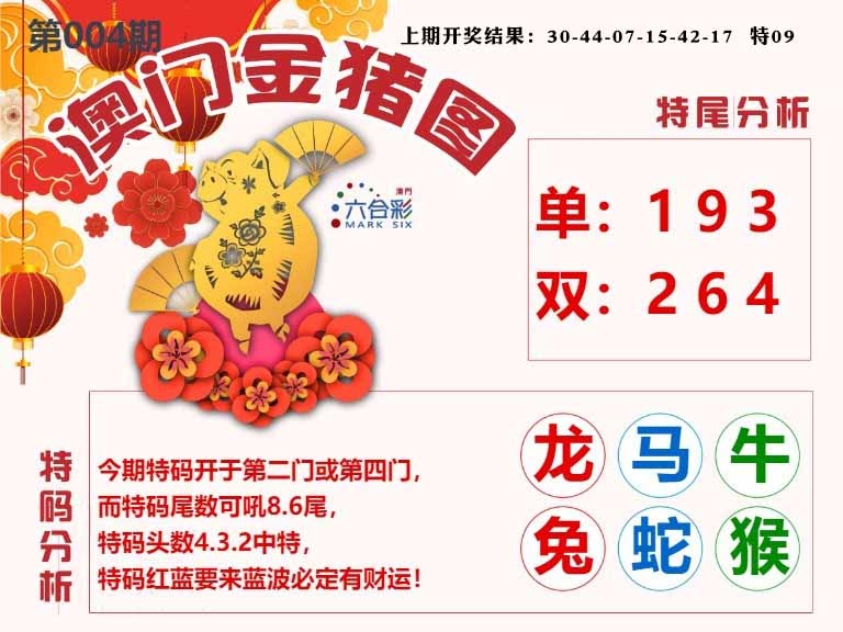 004期澳门金猪图[图]